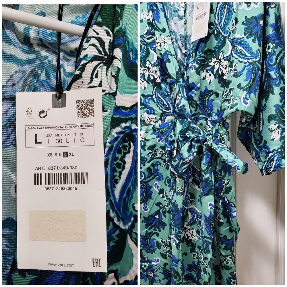 NWT, ZARA, Printed Jumpsuit - Picture 8 of 9